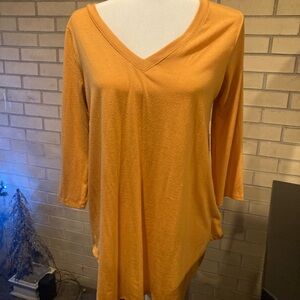 Zenana Outfitters Mustard V-Neck Tunic